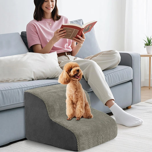 2-Step Foam Ramp for Small, Senior, and Short-Legged Dogs